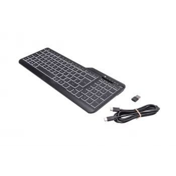 HP 400 Πληκτρολόγιο με οπίσθιο φωτισμό ενσύρματο, Full-Size (100%), καλώδιο, USB, Μηχανικό, QWERTY, Μαύρο
