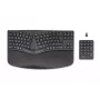 HP 960 Εργονομικό ασύρματο πληκτρολόγιο, πλήρες μέγεθος (100%), Ασύρματο, RF Wireless + Bluetooth, Membrane, QWERTZ, Μαύρο