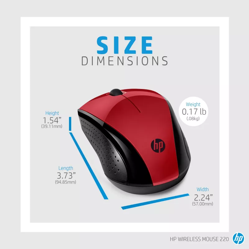HP Wireless Ποντίκι 220 (Sunset Red)