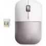 HP Wireless Ποντίκι Z3700 – Λευκό/Ροζ, αμφίχειρο, RF Wireless, 1200 dpi, Ροζ, Λευκό