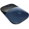 HP Wireless Ποντίκι Z3700, αμφίχειρο, Blue LED, RF Wireless, 1200 DPI, Μαύρο, Μπλε