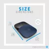 HP Wireless Ποντίκι Z3700, αμφίχειρο, Blue LED, RF Wireless, 1200 DPI, Μαύρο, Μπλε