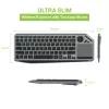 Techly ICTB9801TB Πληκτρολόγιο Universal RF Wireless + Bluetooth QWERTY US English Μαύρο
