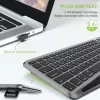 Techly ICTB9801TB Πληκτρολόγιο Universal RF Wireless + Bluetooth QWERTY US English Μαύρο