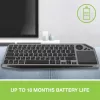 Techly ICTB9801TB Πληκτρολόγιο Universal RF Wireless + Bluetooth QWERTY US English Μαύρο