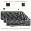 Techly ICTB9801TB Πληκτρολόγιο Universal RF Wireless + Bluetooth QWERTY US English Μαύρο