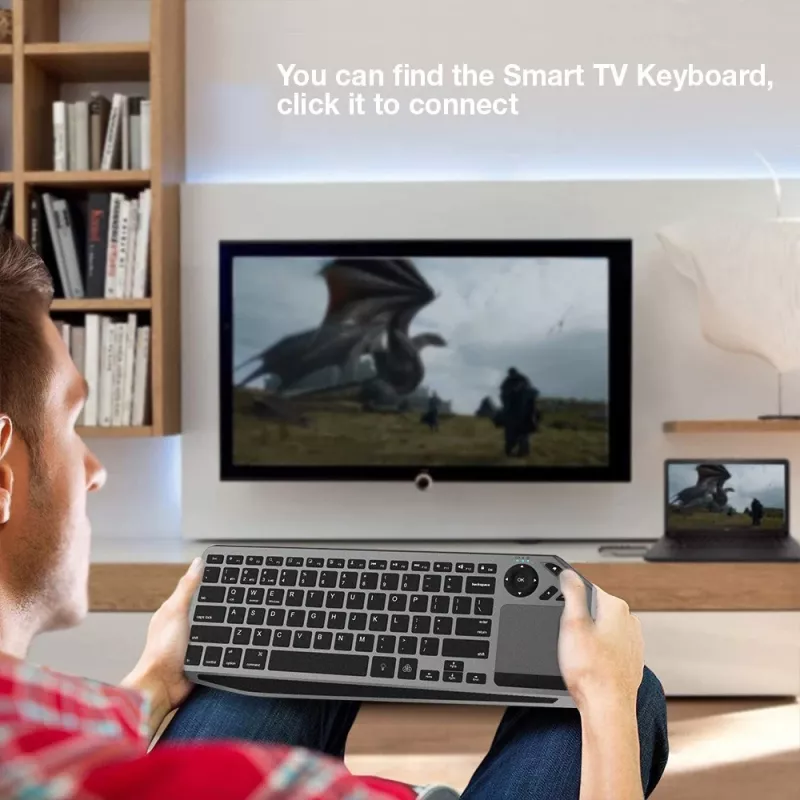 Techly ICTB9801TB Πληκτρολόγιο Universal RF Wireless + Bluetooth QWERTY US English Μαύρο