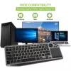 Techly ICTB9801TB Πληκτρολόγιο Universal RF Wireless + Bluetooth QWERTY US English Μαύρο