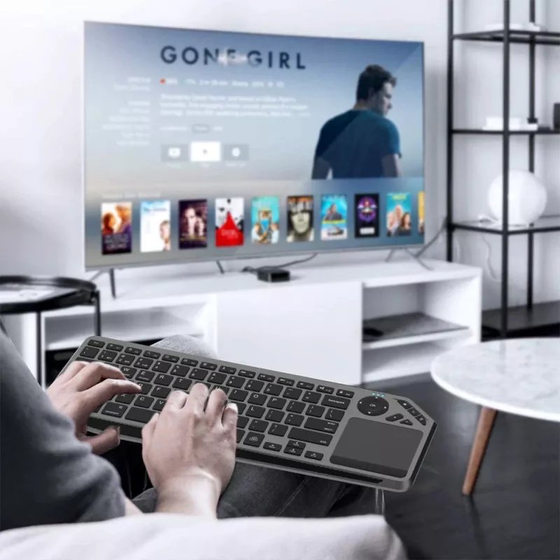 Techly ICTB9801TB Πληκτρολόγιο Universal RF Wireless + Bluetooth QWERTY US English Μαύρο