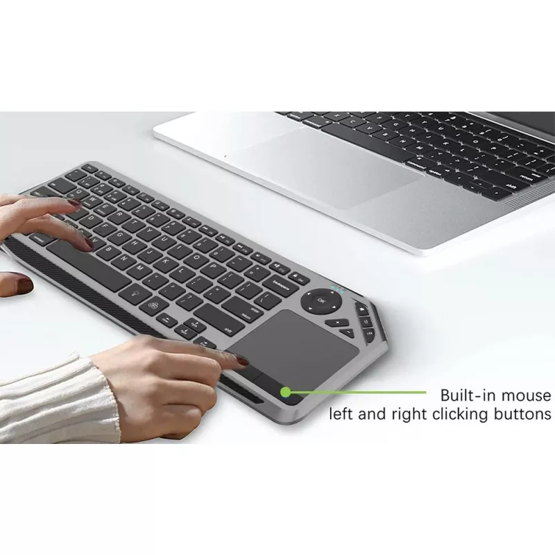 Techly ICTB9801TB Πληκτρολόγιο Universal RF Wireless + Bluetooth QWERTY US English Μαύρο