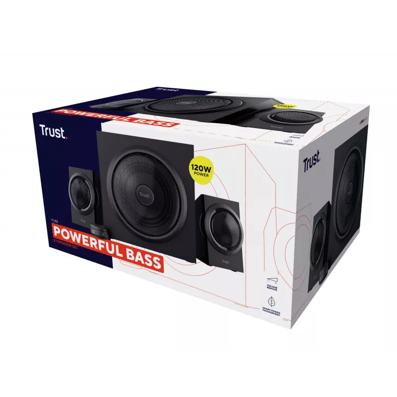 Trust Yuri Σετ Ηχείων 60 W Universal Μαύρο 2.1 κανάλια 1-Way 15 W
