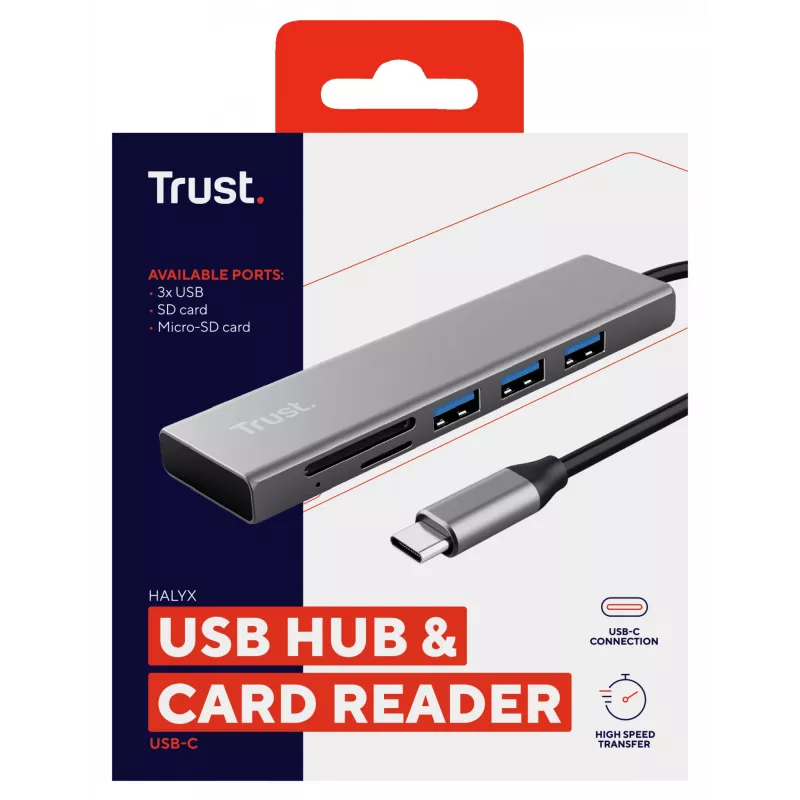Trust Halyx USB 3.2 Gen 1 (3.1 Gen 1) Type-C 104 Mbit/s Αλουμίνιο
