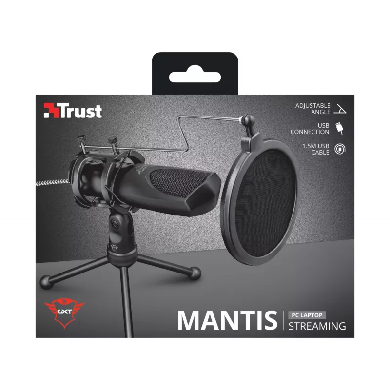 Trust GXT 232 Mantis Μαύρο Μικρόφωνο PC