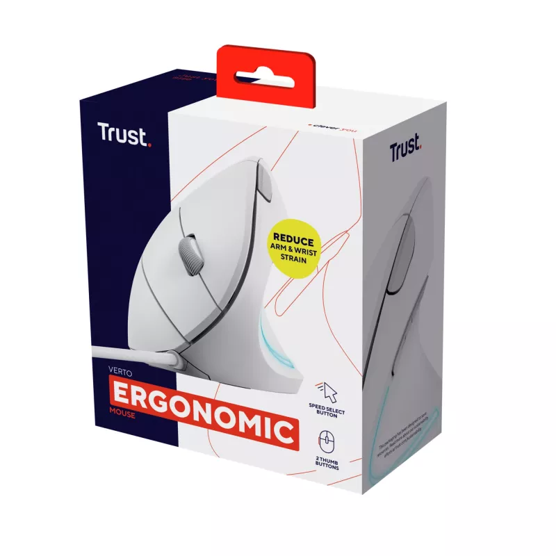 Trust Verto Ποντίκι Γραφείου Δεξιόχειρο USB Type-A Οπτικό 1600 DPI