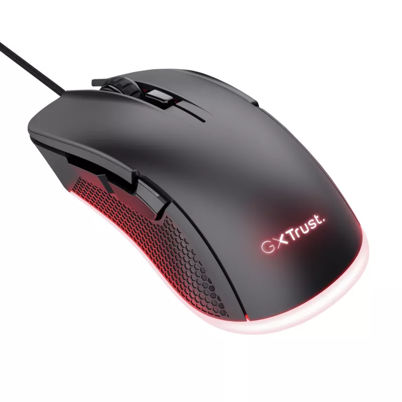 Trust GXT 922 YBAR Gaming Ποντίκι για Δεξιόχειρες, USB Type-A, οπτικό, 7200 DPI