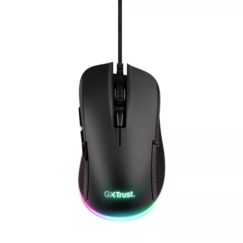 Trust GXT 922 YBAR Gaming Ποντίκι για Δεξιόχειρες, USB Type-A, οπτικό, 7200 DPI