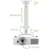 Techly Βάση Οροφής για Προβολέα με Επέκταση 380-580 mm Ασημί ICA-PM 18S