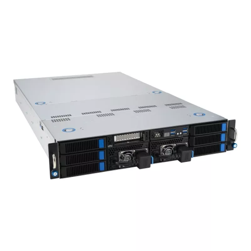 ASUS 90SF0251-M004X0 Server Barebone Intel C741 Rack (2U) Μαύρο, Ατσάλι