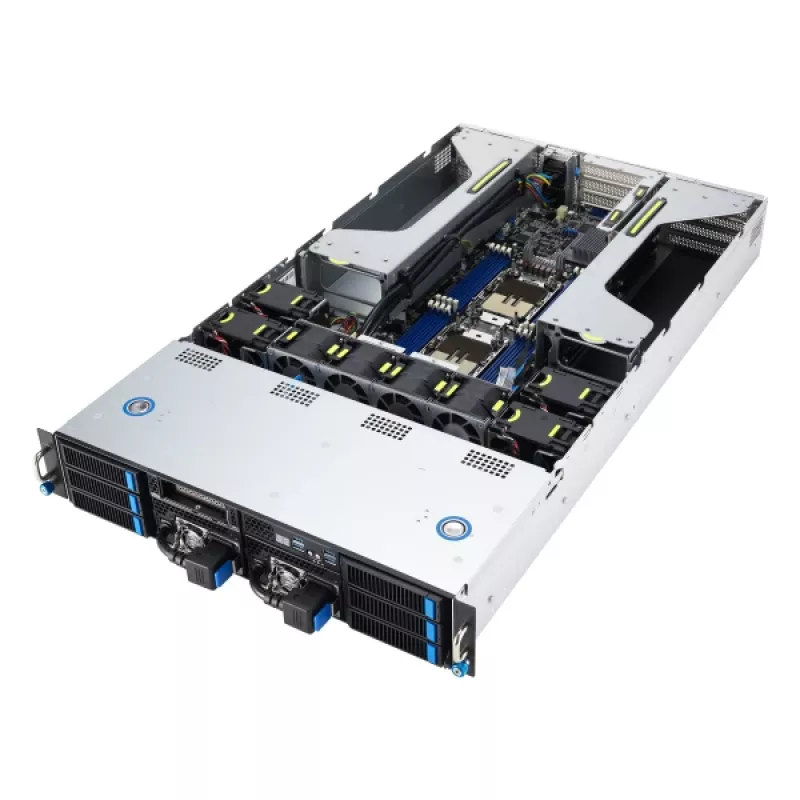 ASUS 90SF0251-M004X0 Server Barebone Intel C741 Rack (2U) Μαύρο, Ατσάλι