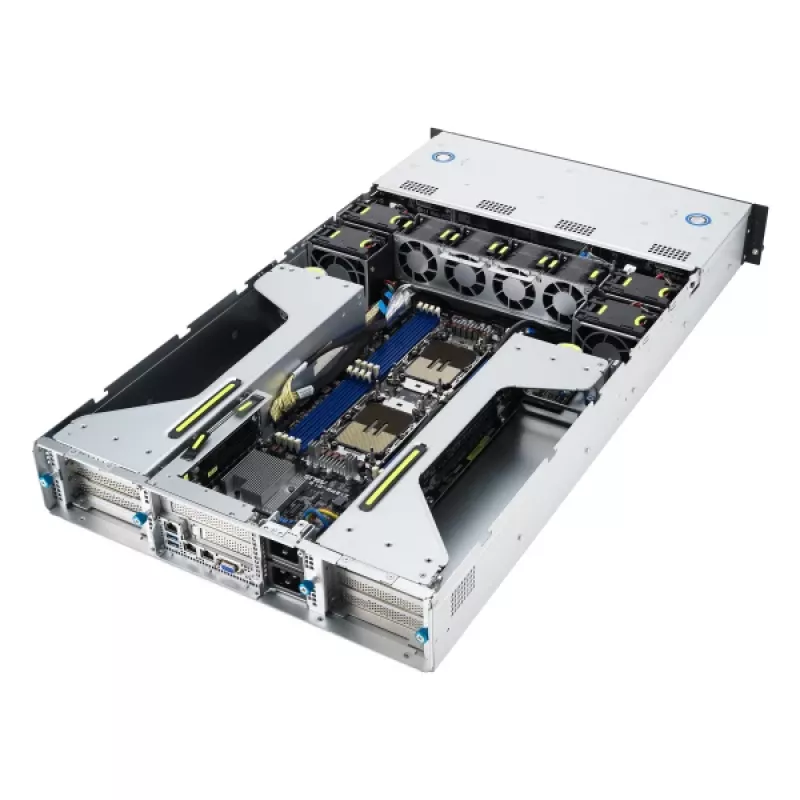 ASUS 90SF0251-M004X0 Server Barebone Intel C741 Rack (2U) Μαύρο, Ατσάλι