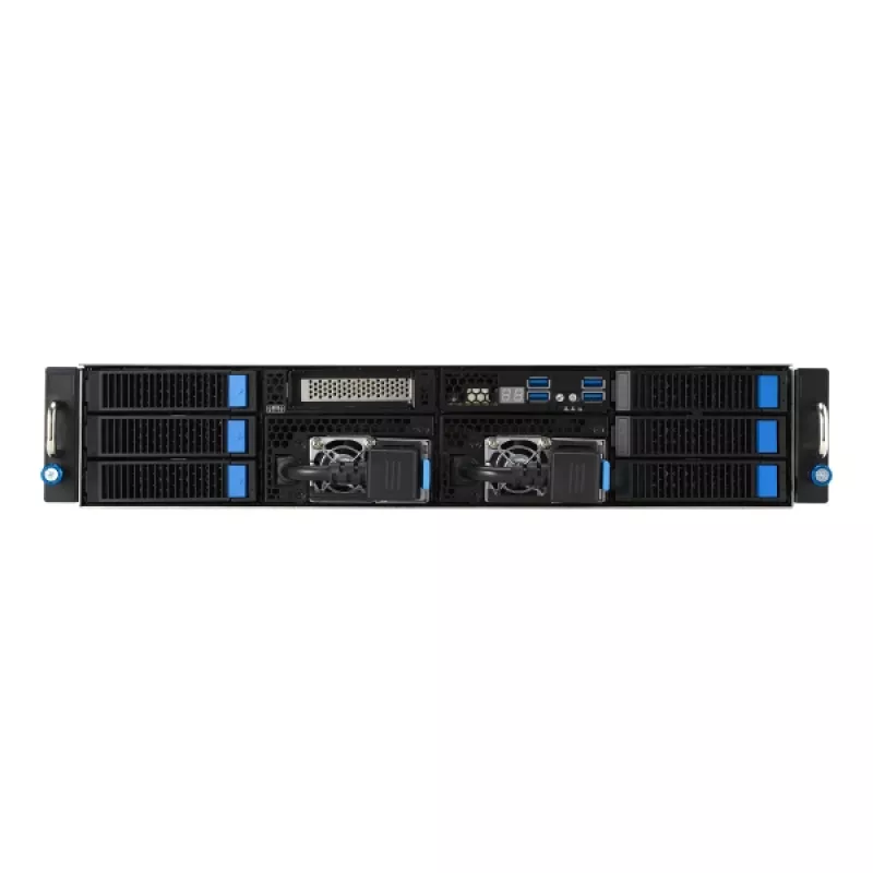 ASUS 90SF0251-M004X0 Server Barebone Intel C741 Rack (2U) Μαύρο, Ατσάλι