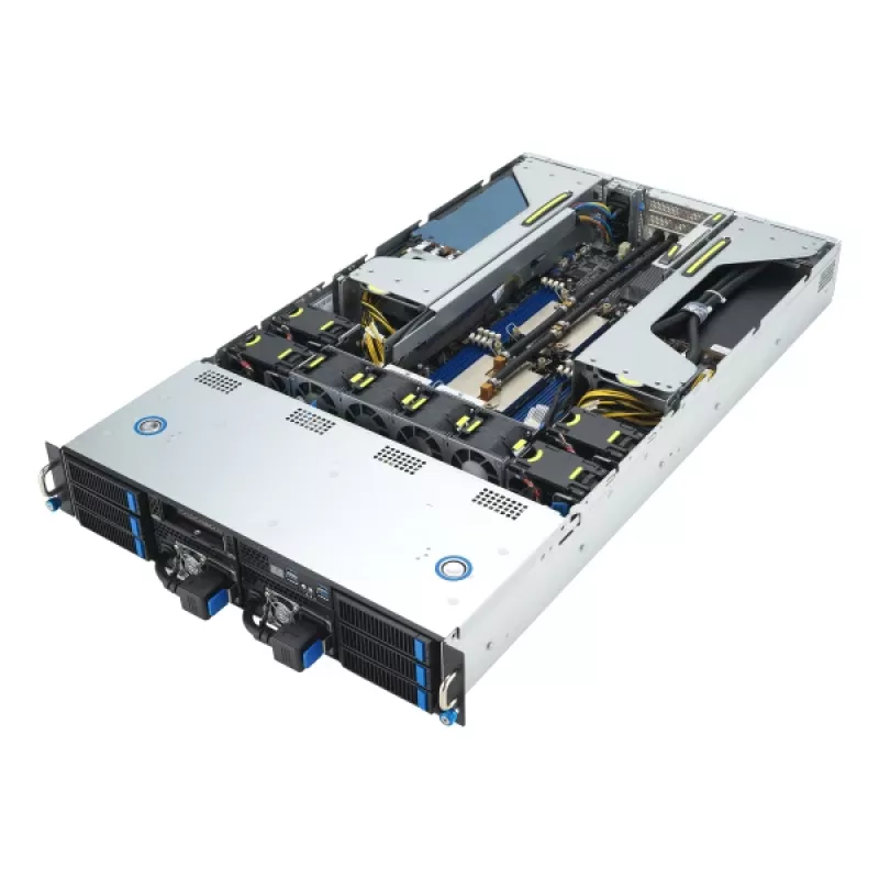 ASUS 90SF0251-M004X0 Server Barebone Intel C741 Rack (2U) Μαύρο, Ατσάλι