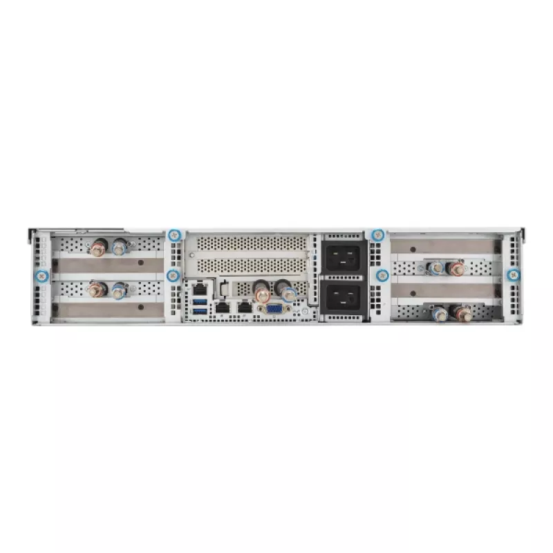 ASUS 90SF0251-M004X0 Server Barebone Intel C741 Rack (2U) Μαύρο, Ατσάλι