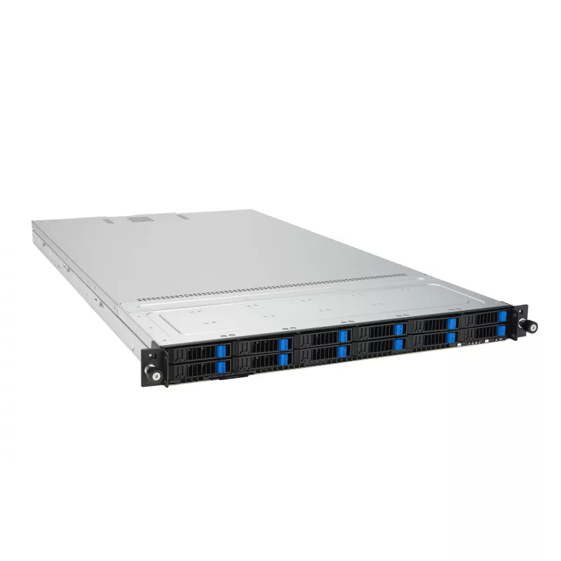 ASUS RS700A-E12-RS12U Socket SP5 Rack (1U) Μαύρο, Ατσάλι