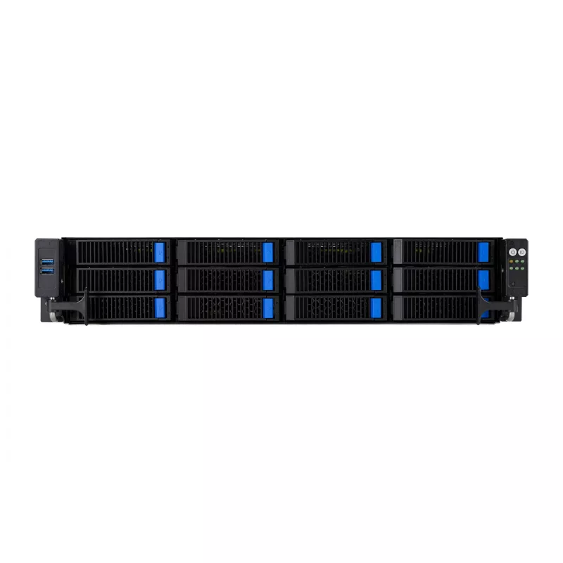 ASUS RS521A-E12-RS12U Socket SP5 Rack (2U) Μαύρο, Ασημί
