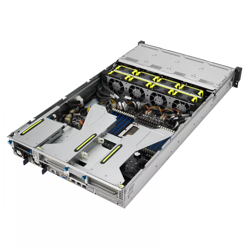 ASUS RS521A-E12-RS12U Socket SP5 Rack (2U) Μαύρο, Ασημί