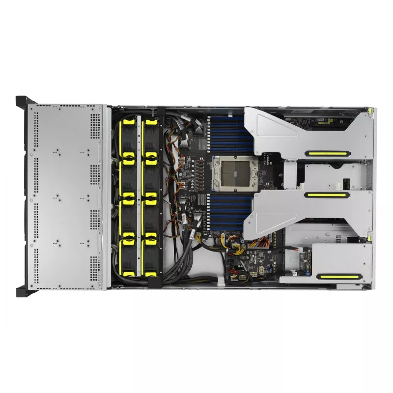 ASUS RS521A-E12-RS12U Socket SP5 Rack (2U) Μαύρο, Ασημί