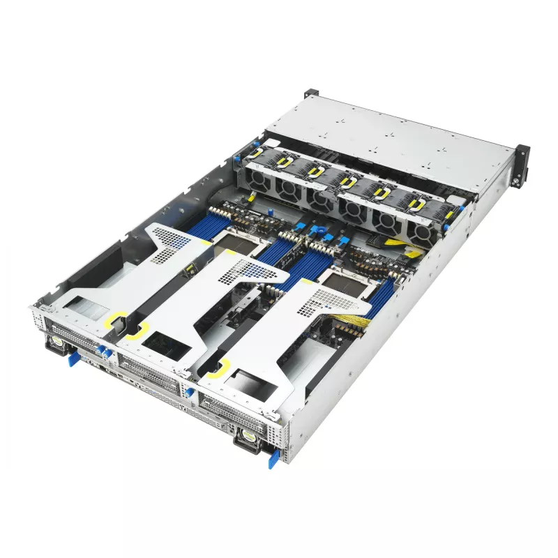 ASUS RS720A-E13-RS8G Socket SP5 Rack (2U) Μαύρο, Ασημί