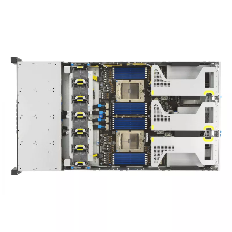 ASUS RS720A-E13-RS8G Socket SP5 Rack (2U) Μαύρο, Ασημί