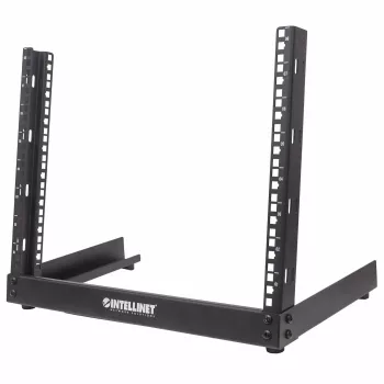 Intellinet 19 ιντσών δικτυακό rack - Ανοιχτό πλαίσιο (Desktop), 8U, Μαύρο, Επίπεδη συσκευασία