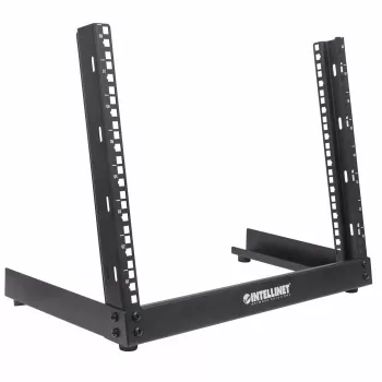 Intellinet 19 ιντσών δικτυακό rack - Ανοιχτό πλαίσιο (Desktop), 8U, Μαύρο, Επίπεδη συσκευασία