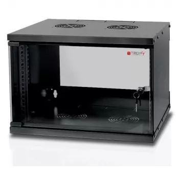 Techly Επιτοίχιο Rack Cabinet 19 6U D320 Μαύρο Συναρμολογημένο I-CASE EL-1006B32