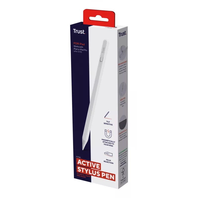 Στυλό Stylus Trust Kyna 13 g λευκό συμβατότητα με tablet