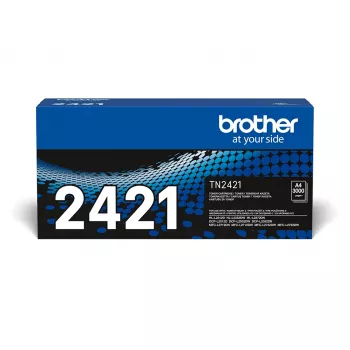 Κασέτα τόνερ Brother TN-2421 μαύρο, γνήσια κασέτα λέιζερ, 1 τεμ., συμβατή με εκτυπωτές Brother