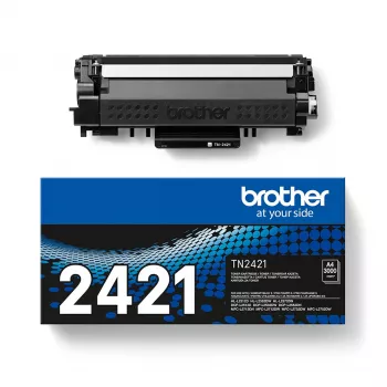 Κασέτα τόνερ Brother TN-2421 μαύρο, γνήσια κασέτα λέιζερ, 1 τεμ., συμβατή με εκτυπωτές Brother