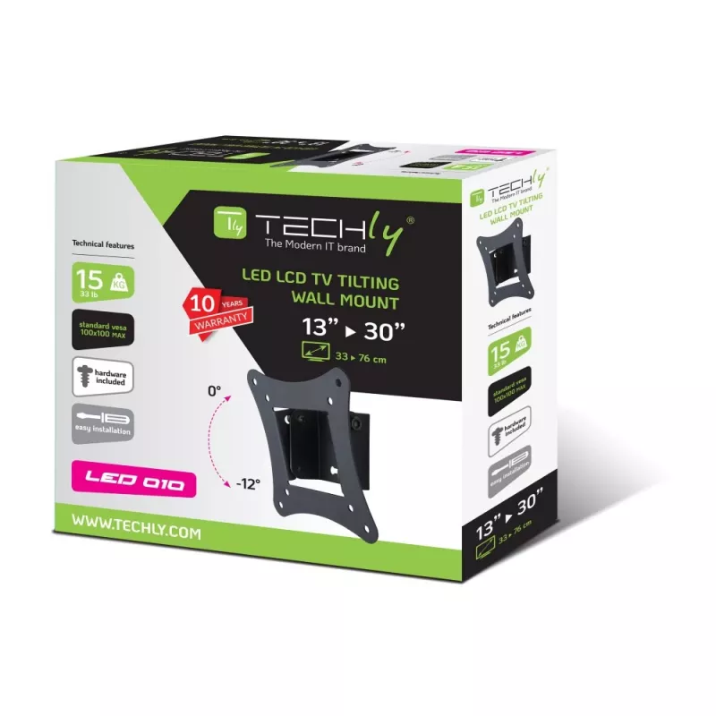 Techly ICA-LCD-900 76,2 cm (30 inch) μαύρη