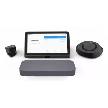 Κιτ βιντεοκλήσεων ASUS Google Meet GQE20A-G5003UN Small/Medium Room Kit, κάμερα ePTZ UHD, ηχείο ανοιχτής ακρόασης, κονσόλα αφής