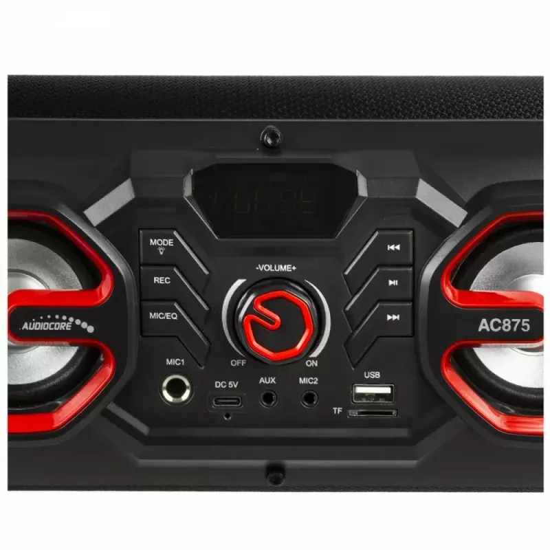 Φορητό ηχείο Bazooka Audiocore AC875, Μαύρο
