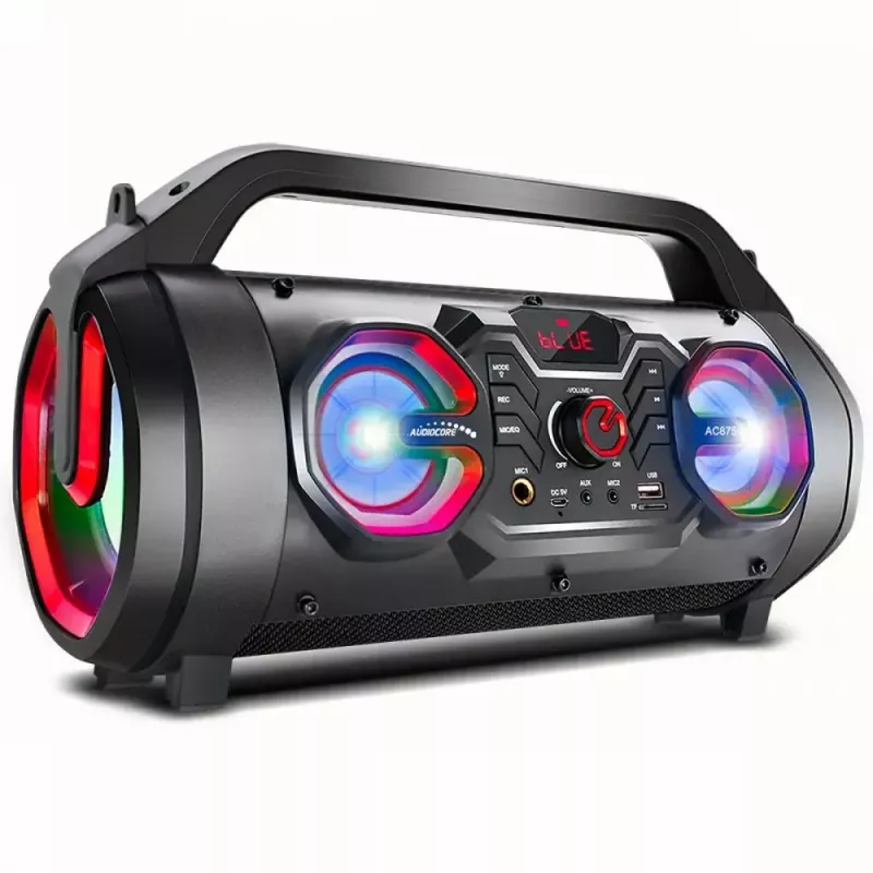 Φορητό ηχείο Bazooka Audiocore AC875, Μαύρο