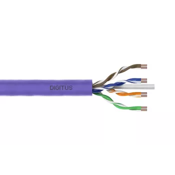 Καλώδιο εγκατάστασης DIGITUS - CAT6 - U/UTP - 500 m - μωβ Dca