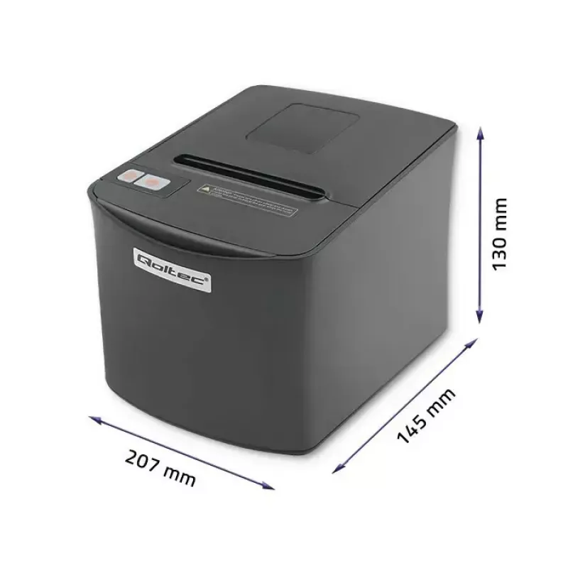 Θερμικός εκτυπωτής QOLTEC 50256 με θύρα USB – συμπαγής εκτυπωτής POS