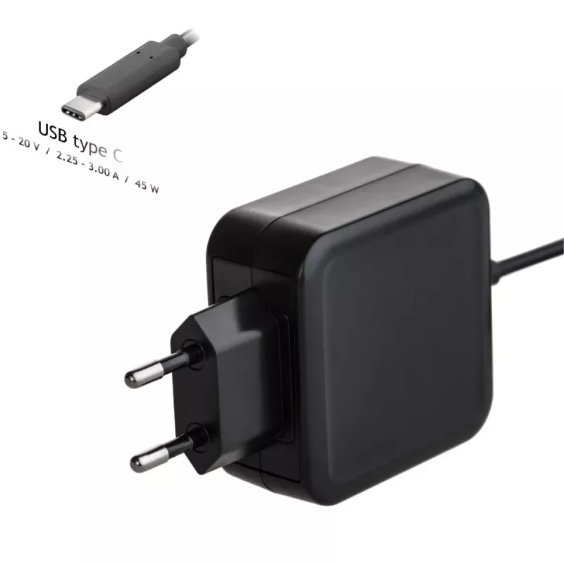 Akyga AK-ND-60 τροφοδοτικό notebook USB-C 45 W, Power Delivery, 5–20 V, 1,2 m