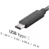Akyga AK-ND-60 τροφοδοτικό notebook USB-C 45 W, Power Delivery, 5–20 V, 1,2 m