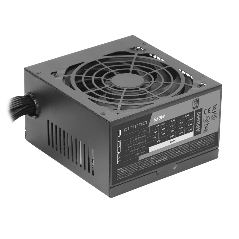 Tacens Anima APB650 τροφοδοτικό 650 W 24-Pin ATX ATX μαύρο