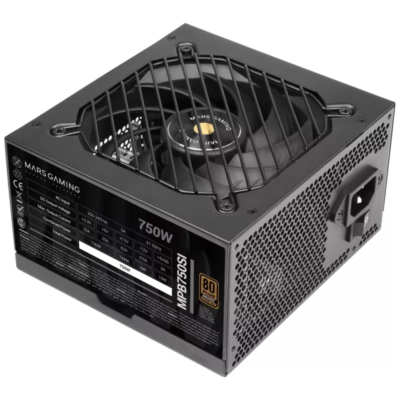 Mars Gaming MPB750SI τροφοδοτικό 750 W 24-Pin ATX ATX μαύρο