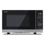 Sharp YC-PS204AE-S φούρνος μικροκυμάτων ελεύθερης τοποθέτησης, 20 l, 700 W, 10 επίπεδα ισχύος, ημιψηφιακός έλεγχος, ασημί